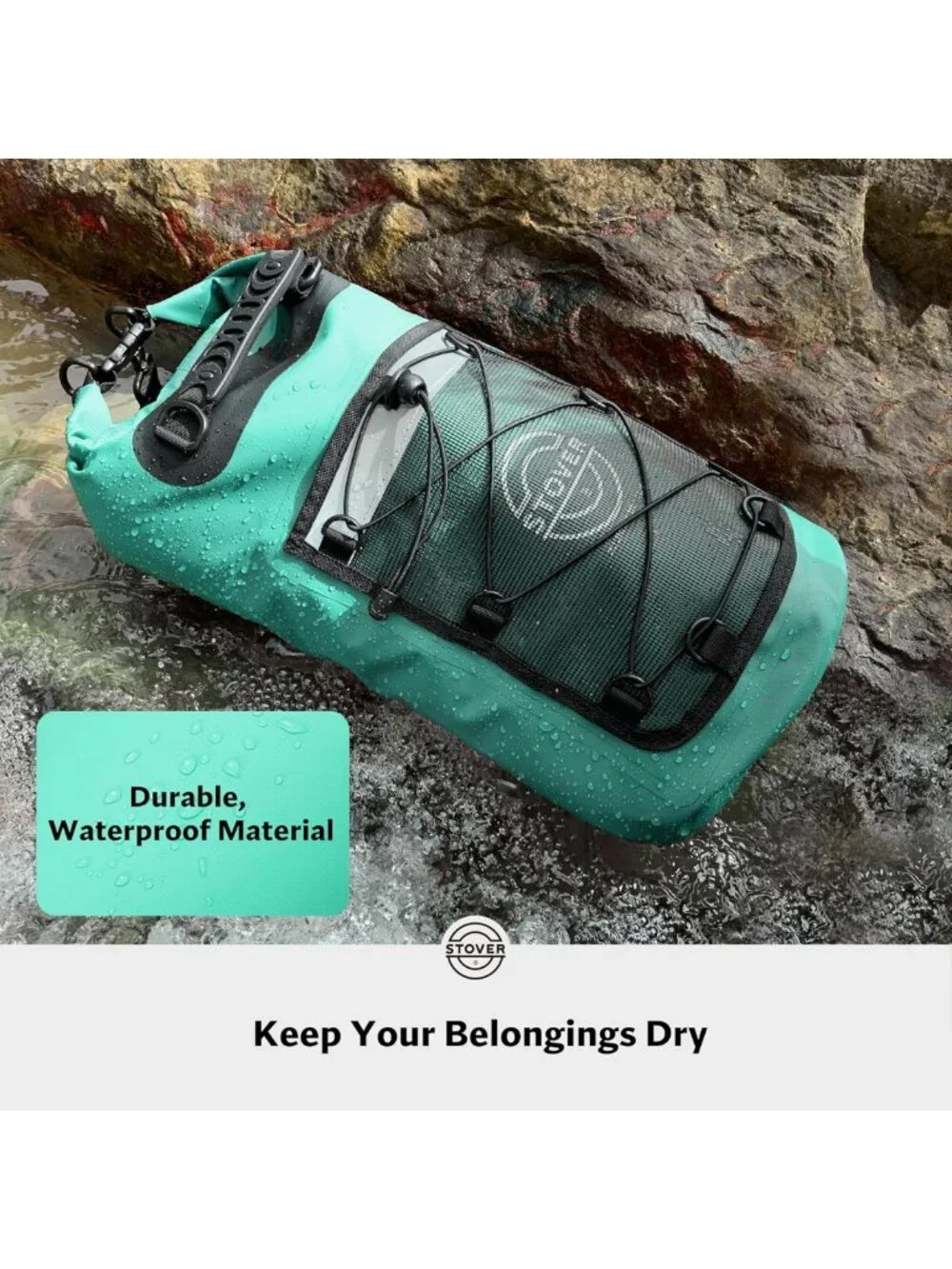 Waterproof Dry Backpack & Phone Case - Heavy-Duty Floating Bag for Kayaking